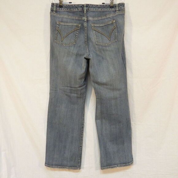 Venezia Jeans Stretch Yellow Dot Stretch‎ Bootcut Size 2 Petite - Picture 2 of 3
